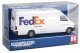 Delivery Van - Assembled -- FedEx Express (white, purple, orange), HO, Walthers SceneMaster 12203