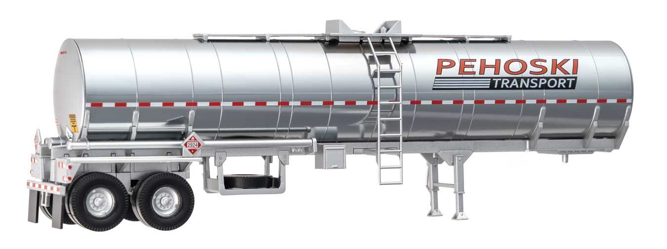 Chemical Tank Trailer - Assembled -- Pehoski Transport, HO, Walthers SceneMaster 12351