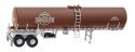 Food Grade Tank Trailer - Assembled -- Gourmet Chocolate Co., HO, Walthers SceneMaster 12355