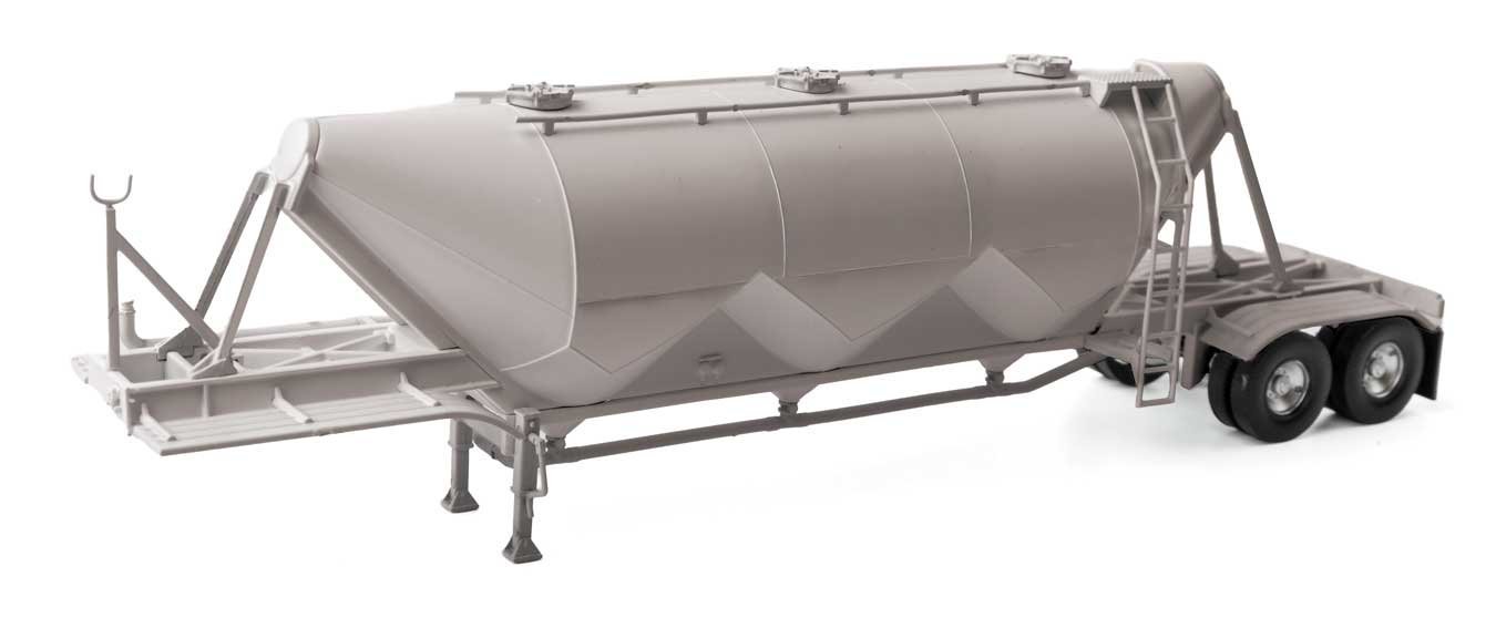 Dry Bulk Semi Trailer - Kit - Transload Facility -- Undecorated, HO, Walthers SceneMaster 2620