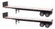 40′ Flatbed Trailer - Ready to Run - 2-Pack -- Black, HO, Walthers SceneMaster 2703