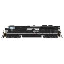 EMD SD70ACe - Standard DC - Stealth Series -- Norfolk Southern 1032 (black, white, Horse Head Logo), HO, Broadway Limited Import