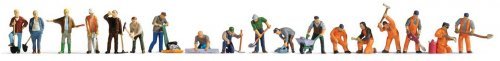 XL Figurine Sets -- People at Work pkg(18), HO, Walthers SceneMaster 6090