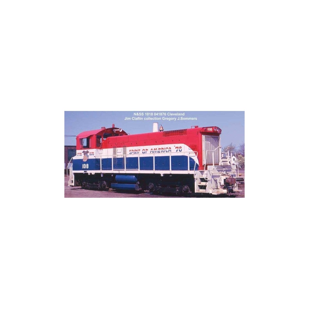 EMD SW1001 - Sound and DCC -- Newburgh & South Shore 1018 (Bicentennial, red, white, blue), HO, Bowser Manufacturing Co. 60640