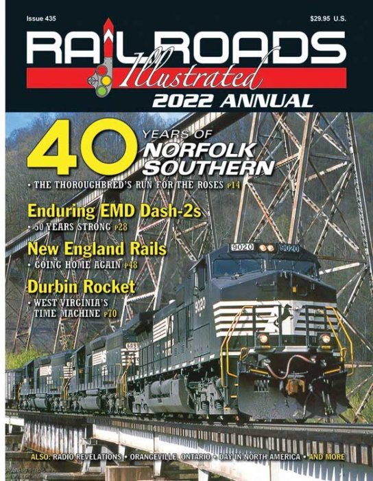 Railroads Illustrated Annual 2022 -- Softcover, All Scales, White River Productions RA22