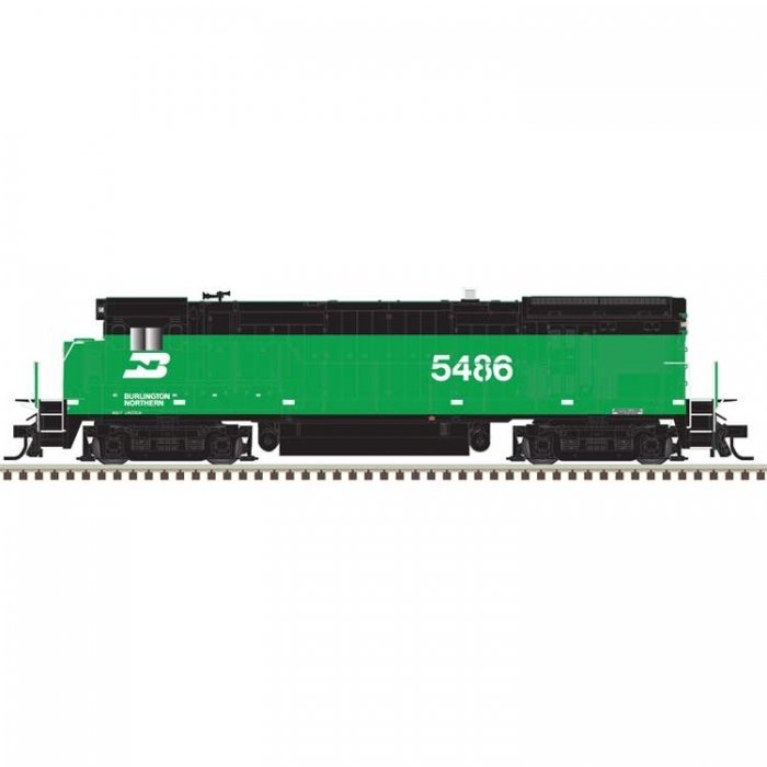 GE B30-7 Low Nose - Standard DC - Master(R) Silver -- Burlington Northern 5491 (Casc, HO, Atlas Model Railroad Co. 10004704