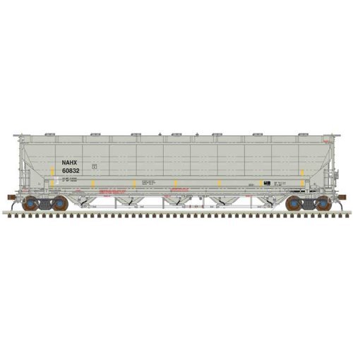 Trinity 5660 PD Covered Hopper - Ready to Run -- GE Rail Services NAHX 60886 (gray, , HO, Atlas Model Railroad Co. 20007499