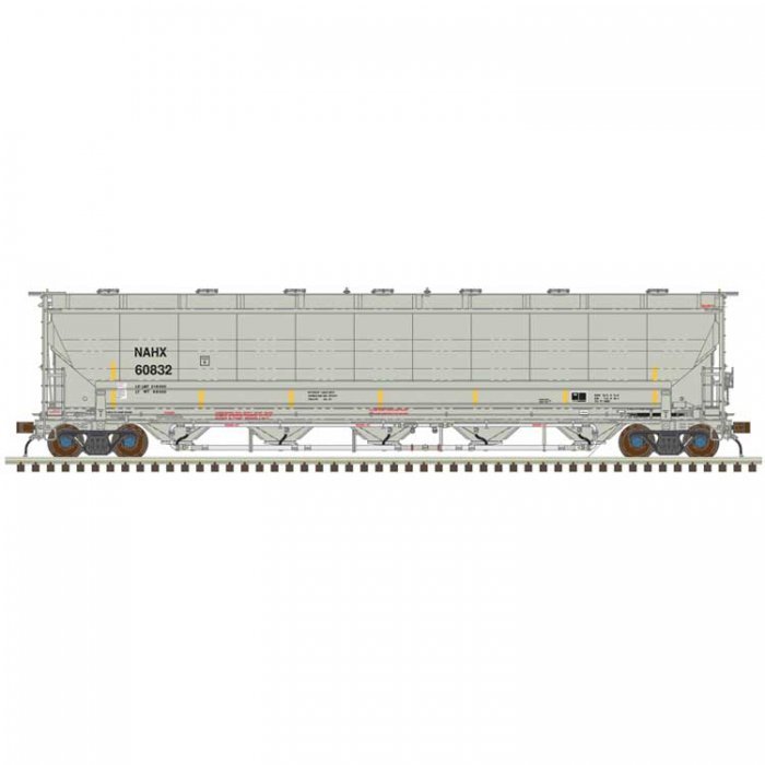 Trinity 5660 PD Covered Hopper - Ready to Run -- GE Rail Services NAHX 60886 (gray, , HO, Atlas Model Railroad Co. 20007499