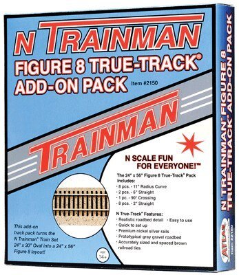 True Track Add-On Set -- Figure 8, N, Atlas Model Railroad Co. 2150