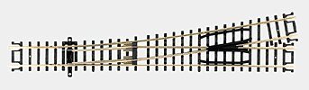 Code 80 Custom Line No. 6 Turnout -- Left Hand, N, Atlas Model Railroad Co. 2752