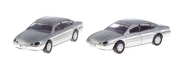 American Automobile, Ford, Taurus 1996 4-Door Sedan -- Silver Frost, N, Atlas Model Railroad Co. 2912