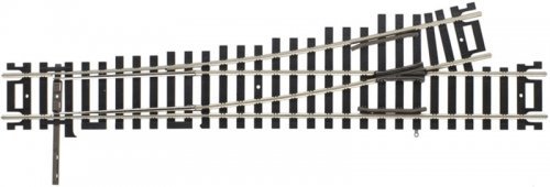 Code 100 Mark V Turnout - Customline(R) -- No. 4 - Left-Hand, HO, Atlas Model Railroad Co. 391