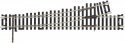 Code 100 Mark V Turnout - Customline(R) -- No. 4 - Left-Hand, HO, Atlas Model Railroad Co. 391