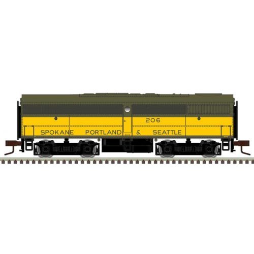Alco FB1 - Standard DC - Master(R) Silver -- Spokane Portland & Seattle 205 (yellow, , N, Atlas Model Railroad Co. 40005082
