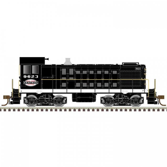 Alco S2 w/LokSound & DCC - Master(R) -- New York Central 9633 (black, white, red), N, Atlas Model Railroad Co. 40005724