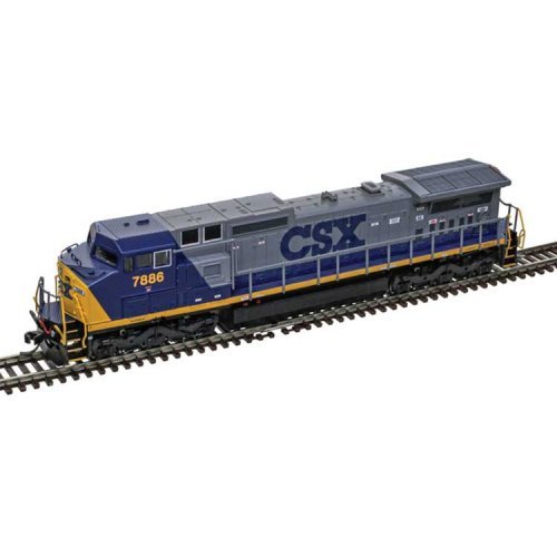 GE Dash 8-40CW - Standard DC - Master(R) Silver -- CSX 7880 (YN2, blue, gray, yellow), N, Atlas Model Railroad Co. 40005836