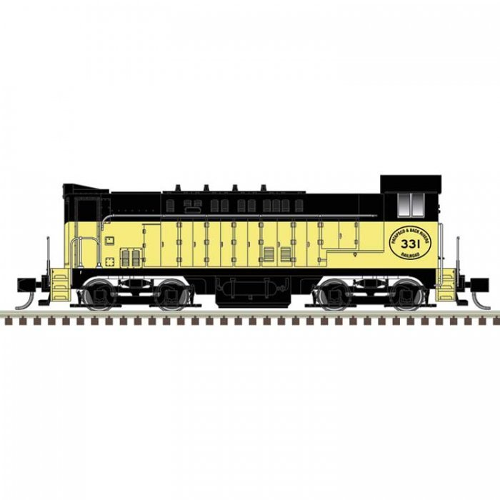 Baldwin VO1000 - Standard DC - Master(R) Silver -- Patapsco and Back Rivers 332 (yell, N, Atlas Model Railroad Co. 40005962