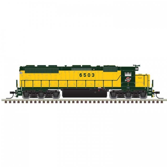 EMD SD45 Low Nose - Standard DC - Master(R) Silver -- Chicago & North Western 6528 (g, N, Atlas Model Railroad Co. 40005988