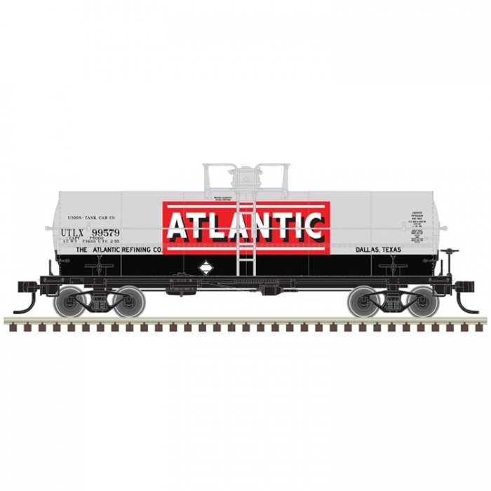 11,000-Gallon Tank Car w/Platform - Ready to Run - Master(R) -- Atlantic Refining UTL, N, Atlas Model Railroad Co. 50006588