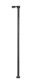 Single-Arm Square LED Light 3-Pack -- Black (warm white LED) 30 Scale Feet Tall, N, Atlas Model Railroad Co. 70000185