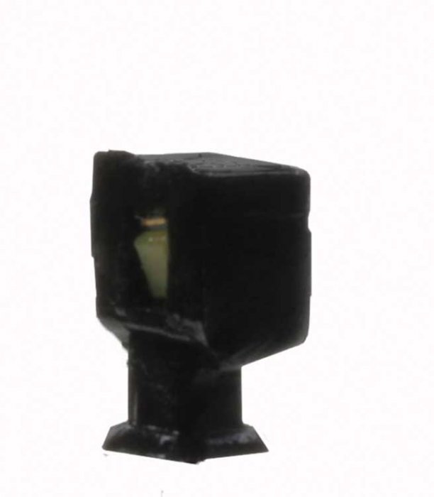 Wall-Mount Square LED Light 3-Pack -- Black (warm white LED), N, Atlas Model Railroad Co. 70000199