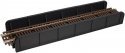 Through Plate-Girder Bridge with Code 100 Track -- Kit - Single-Track (black), HO, Atlas Model Railroad Co. 880
