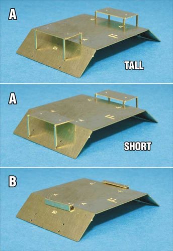 Remote Controlled Antenna Stands -- Etched Metal, HO, Atlas Model Railroad Co. BLMA4550