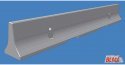 Concrete K-Rail Barrier -- pkg(12), Z, Atlas Model Railroad Co. BLMA8107