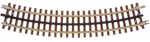 21st Century Track System(TM) Nickel Silver Rail w/Brown Ties - 3-Rail -- O45 Full Curved Section (12pcs./circl, O, Atlas O 6045