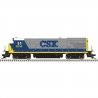 GE B30-7 Low Nose - Sound and DCC - Master(R) Gold -- CSX 5555 Spirit of Greenville (YN2, Bright Future, gray, blue, yellow), HO