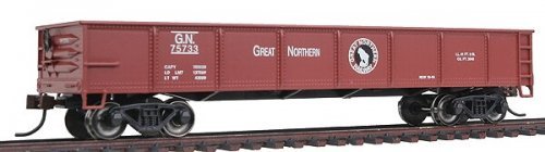 40′ Gondola - Ready to Run - Silver Series(R) -- Great Northern 75733 (Boxcar Red, Rocky Sil, HO, Bachmann Industries 17211
