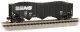Bethlehem Steel 100-Ton 3-Bay Hopper - Ready to Run -- Norfolk Southern 145275 (black, white), N, Bachmann Industries 18754