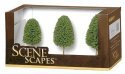 Deciduous Trees - SceneScapes(TM) -- 3 to 4′ 7.6 to 10.2cm pkg(3), HO, Bachmann Industries 32006