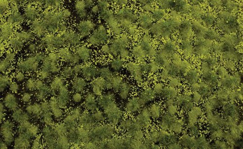 Tufted Grass Sheet/Mat - SceneScapes(R) -- Light Green 3/16′ .5cm Tall Fibers, 11-3, All Scales, Bachmann Industries 32921