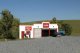 Farm Fresh Dairy False-Front Building -- Assembled - 3-1/2 x 1/2 x 1-3/8′ 8.9 x 1.3 x 3.5cm, N, Bachmann Industries 35052