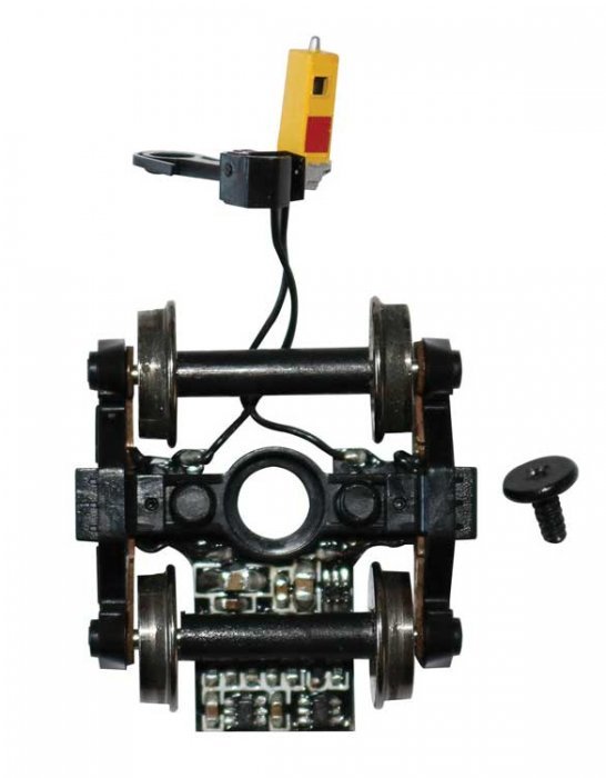 Truck-Mounted, Track-Powered Flashing LED End-of-Train Device -- Roller Bearing Truck, HO, Bachmann Industries 42907