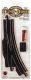 Straight Track w/Steel Rail & Black Roadbed - E-Z Track(R) -- 9′ Rerailer pkg(2), HO, Bachmann Industries 44428