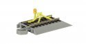 Nickel Silver Rail & Gray Roadbed - E-Z Track(R) -- Track Bumper with Flashing LED, HO, Bachmann Industries 44593