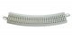Curved Track with Nickel Silver Rail, Gray Roadbed, Concrete Ties - E-Z Trac -- 22′ 55.9cm R, HO, Bachmann Industries 44703