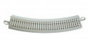 Curved Track with Nickel Silver Rail, Gray Roadbed, Concrete Ties - E-Z Trac -- 22′ 55.9cm R, HO, Bachmann Industries 44703