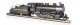 USRA 0-6-0 with Slope-Back Tender, DCC and Smoke -- Chesapeake & Ohio 128 (black, graphite), HO, Bachmann Industries 51612