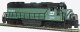 EMD GP40 - Standard DC -- Burlington Northern 3519 (Cascade Green, black, white), HO, Bachmann Industries 63503