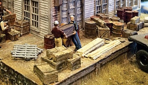 Loading Dock w/Cast Details, HO, Bar Mills LLC 2019