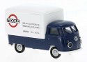 1960-1963 Volkswagen Pritsche T1b Pickup w/Large Cover - Assembled -- Fioole (blue, white, r, HO, Brekina Automodelle 32874