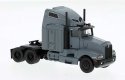 1984 Kenworth T600 Sleeper-Cab Tractor Only - Assembled -- Matte Gray, HO, Brekina Automodelle 85928