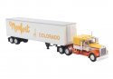 Kenworth W900 Semi Tractor w/Sleeper Cab & Reefer Trailer - Assembled -- Monfort of Colorado, HO, Brekina Automodelle 86256