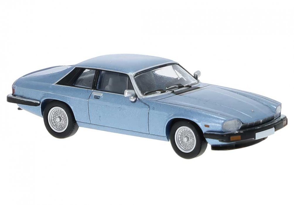 Jaguar XJ-S - Assembled -- Light Blue, HO, Brekina Automodelle PCX870330