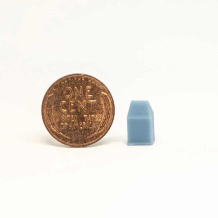 Square Trash Can -- pkg(5), HO, All Scale Miniatures 870848