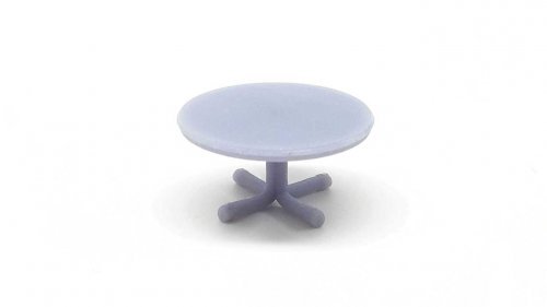 Patio Table -- Unpainted, HO, All Scale Miniatures 8711021