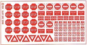 Highway Signs -- Regulatory Signs 2 1930-Present (red, white), HO, Blair Line 103